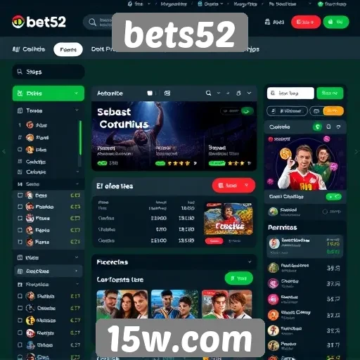 Interface do usuário do bets52 é intuitiva